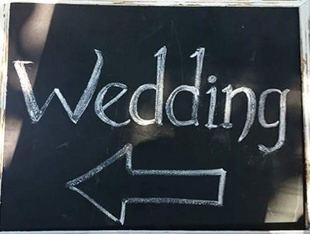 wedding chalkboard shabby chic